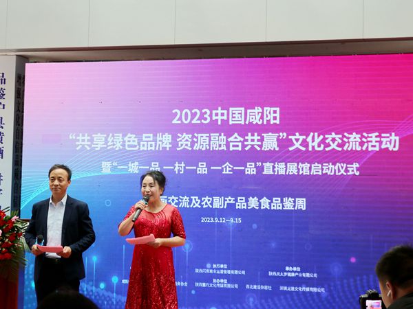 中国咸阳“共享绿色品牌资源融合共赢”文化交流活动在咸阳电商直播基地举行  