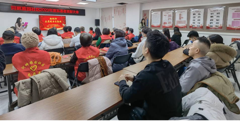 北京市通州区新华街道河畔雅园社区表彰2023年度志愿者