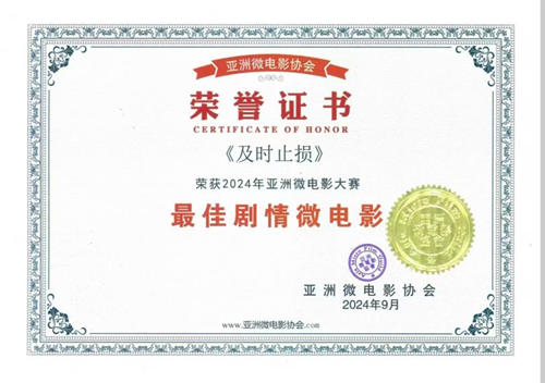 电影《及时止损》获奖