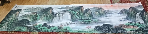 武林画派传人蓝才华画作《仙居图》入藏湖南博物院