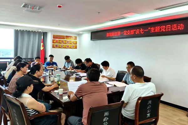 安徽亳州市谯城区财政局组织“庆七一”主题党日活动